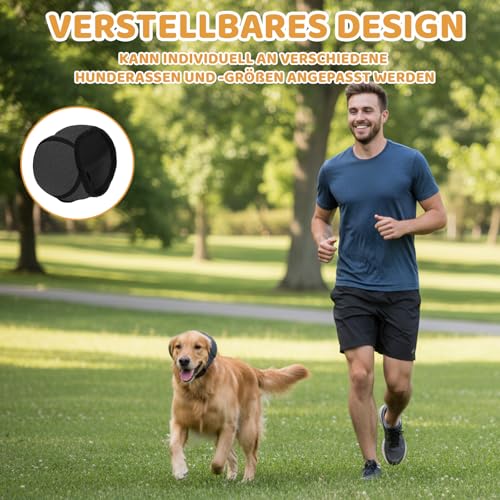 PjuQow 2er-Set Gehörschutz Hund, Ohrenschutz Hund, Hunde Ohrenschutz für Silvester und Lärm,Stress und Angst Zu Reduzieren,Lärmschutz bei Feuerwerk und Gewitter(M)