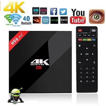 Ohmygod85 H96 Pro Plus Android 6.0 TV Box 3GB RAM 16GB ROM Amlogic S912 Octa Core 4K Smart TV Box WIFI Set Top Box