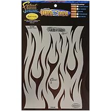 Artool Freehand Airbrush Templates, Flame ORama Slash