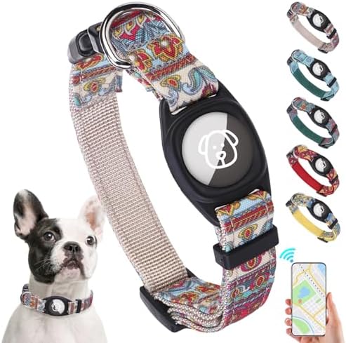WAUDOG Reflective Cotton Dog Collar Eco Friendly Alt to Nylon