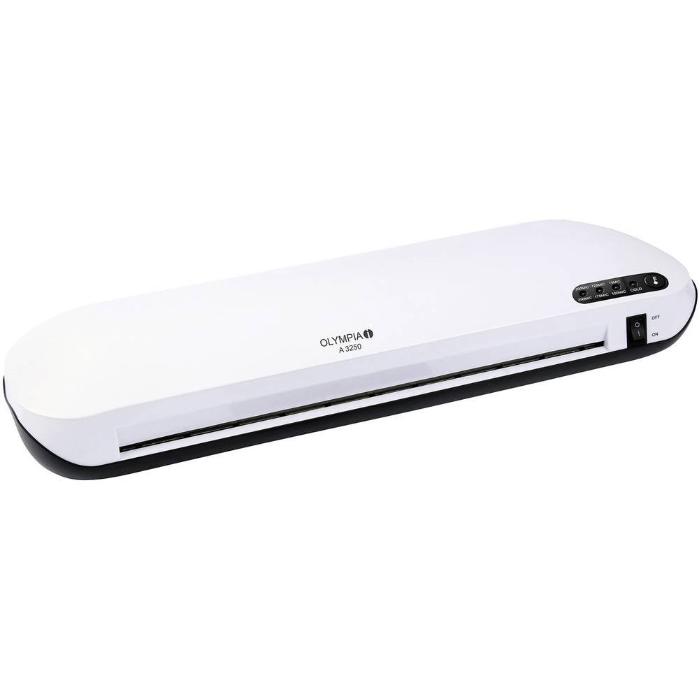 Olympia Laminator A3 A 3250 (75-250 mikronów, nowoczesne wzornictwo, laminowanie na gorąco i na zimno, laminator do biura, profesjonalne laminowanie zdjęć i dokumentów)