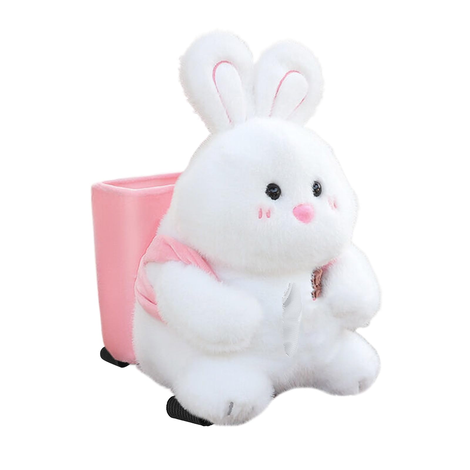 2 in 1 Car Tissue Box Dolls Cartoon Garbage Can Bear Plush Car Tissue Holder Armrest Box Accessories Decors Holder