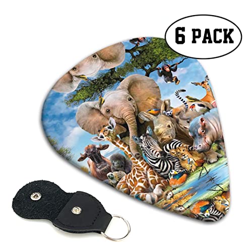 Ensemble de 6 médiators de guitare d’animaux africains pour guitare acoustique, guitare électrique, basse, ukulélé – fin… - Les Beatles, Paul McCartney, John Lennon, RIngo Starr, George Harrison Ensemble de 6 médiators de guitare d'animaux africains pour guitare acoustique, guitare électrique, basse, ukulélé - fin… – Image 3