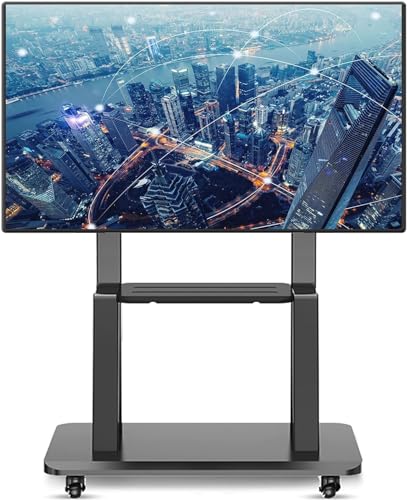 Soporte móvil para TV con ruedas y estante ajustable miniatura 1