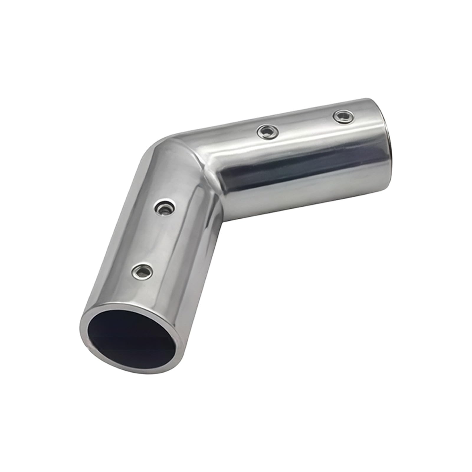 22mm / 25mm Stainless Tube Connector Bent Joint Hardware for Marine Handholds Boat Decks and Outdoor Barrier Repair Work Stainless Hardware Outdoor Tube Joint