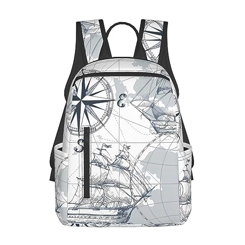 Sac à dos carte de bateau grand volume léger pour soulager le dos des adolescents