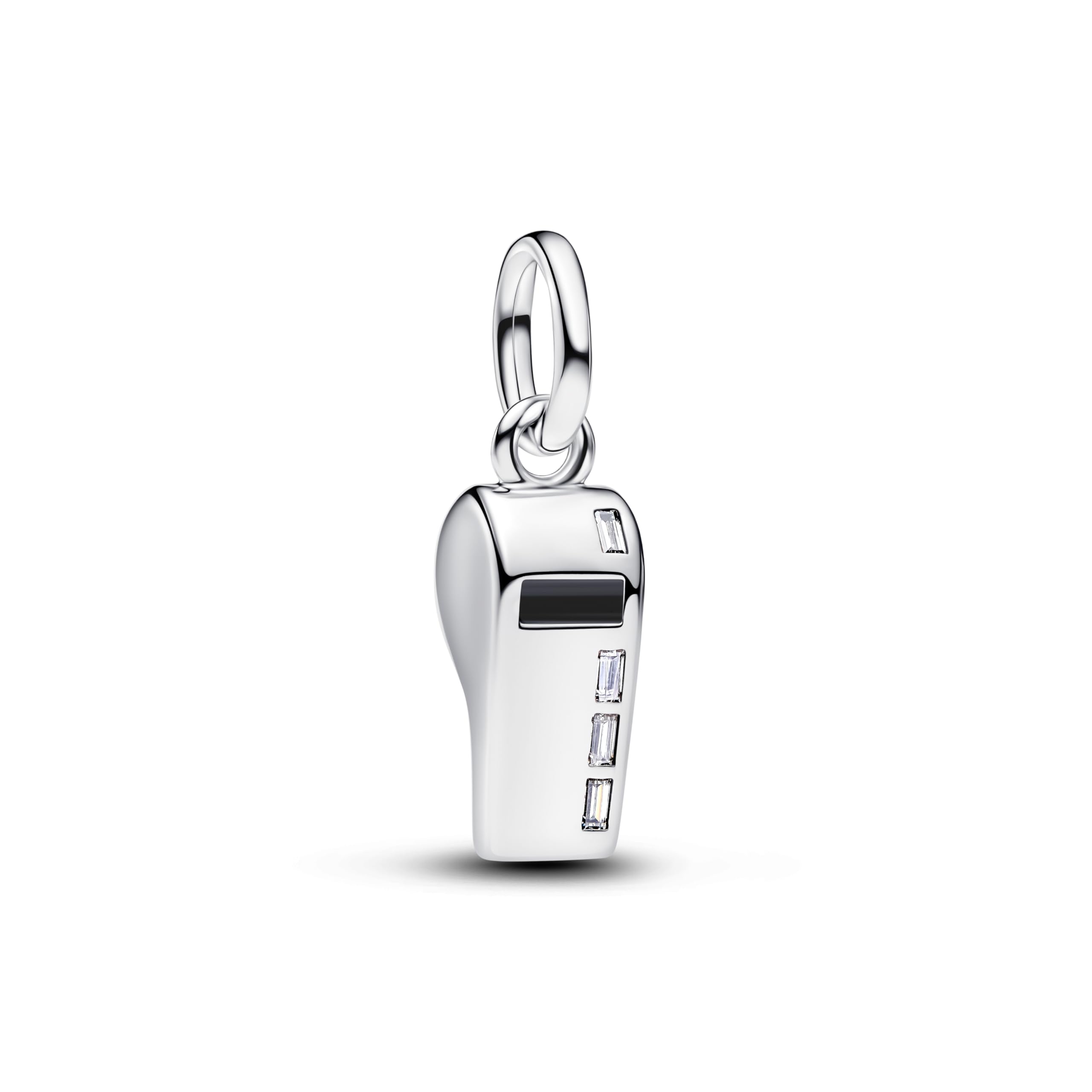 PANDORA Moments 794713C01 - Ciondolo a forma di fischietto da arbitro in argento Sterling con zirconi, compatibile con Me e Moments