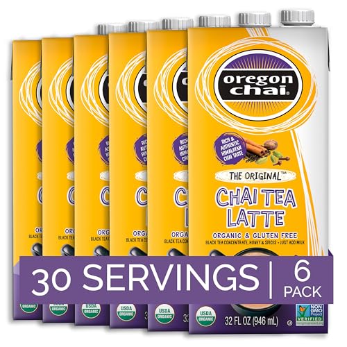Oregon Chai Original Chai Concentrate, 32 Fluid Ounce (Pack of 6)