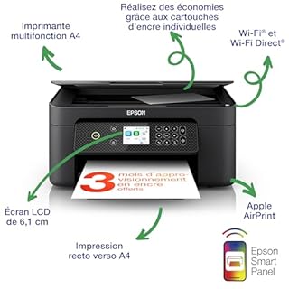 Imprimante multifonction Jet d’Encre A4 Expression XP-4200 et 3 mois d’encre offerts* avec l’abonnement ReadyPrint Flex
