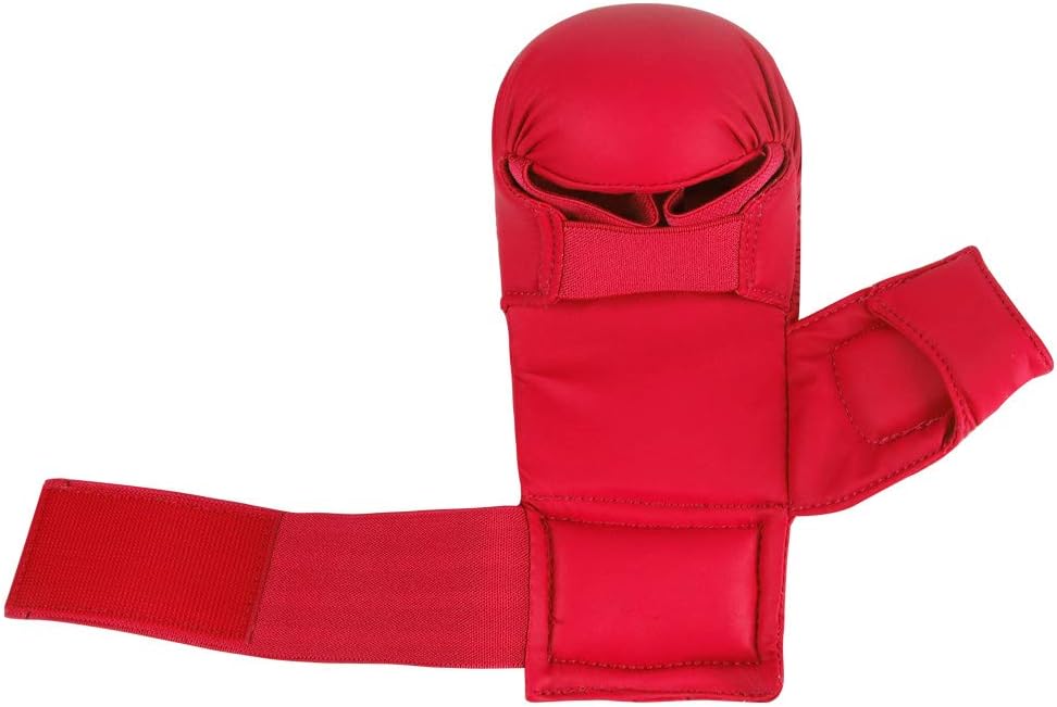 Wesing WKF Sparring Karate Gloves with Thumb Protection Blue Red : Sports & Outdoors