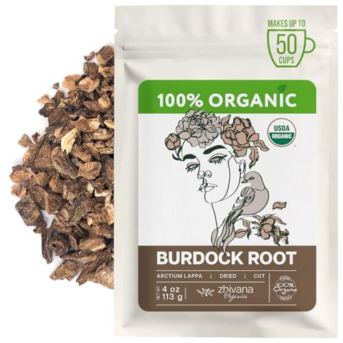 Burdock Root Organic (4oz.) - Greater Burdock Tea - Digestion Liver Gut