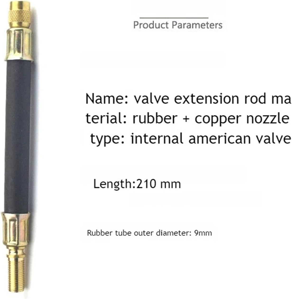 1/4Pcs Flexible Rubber Tyre Valve Extension 210mm - Twin Wheel Lorry Van Bus Adapter Car Accessories Bike Accessories