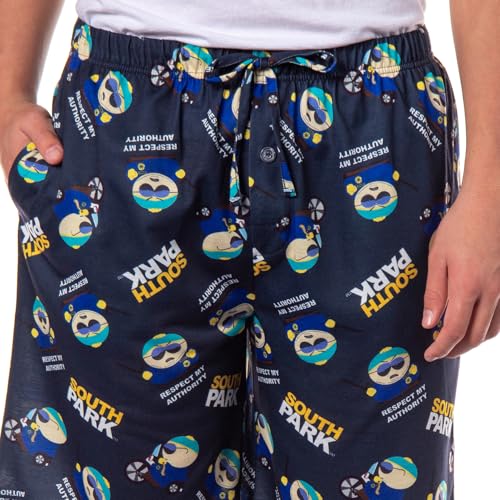 INTIMO South Park Pajamas Men's Eric Cartman Respect My Authority PJ Shorts Lounge Bottoms3