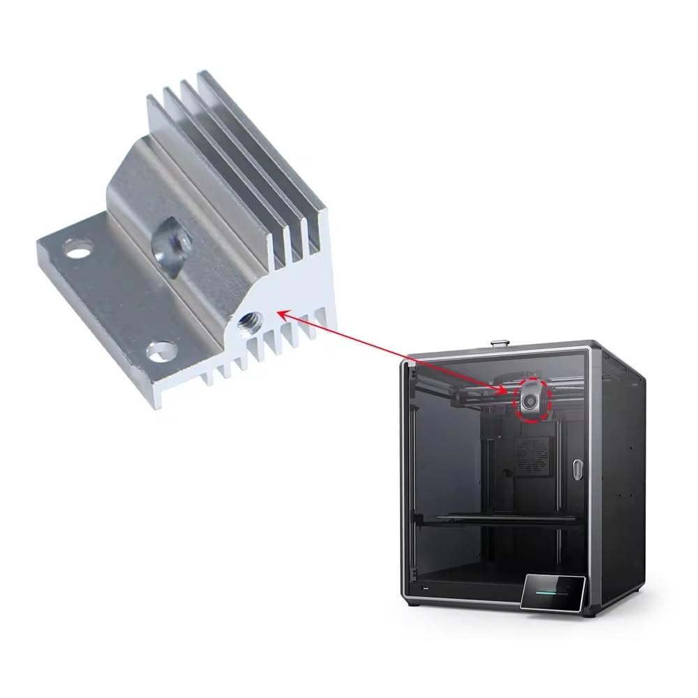 3D-Drucker Kühlkörper Aus Aluminium Für Creality Ender 3 V3 KE/SE - Schneller Kühlblock, CNC-gefräst