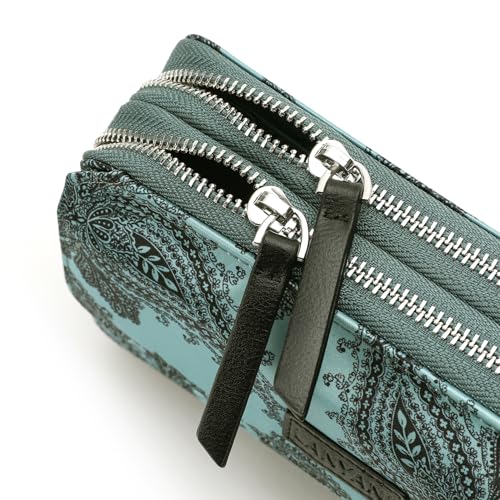 Image of Lanyani RFID Crossbody Wallet Wristlet Purse with Phone Pocket For Women Vegan Leather