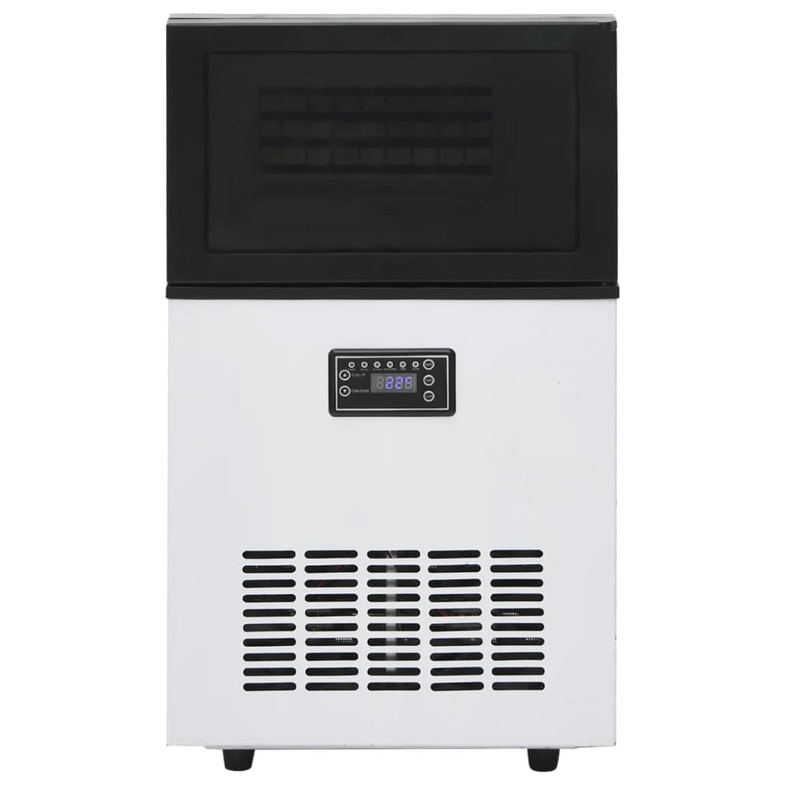 LAPOOH Macchina per Il Ghiaccio 420W 45 kg/24 h Nero Elettrodomestico Cubetti