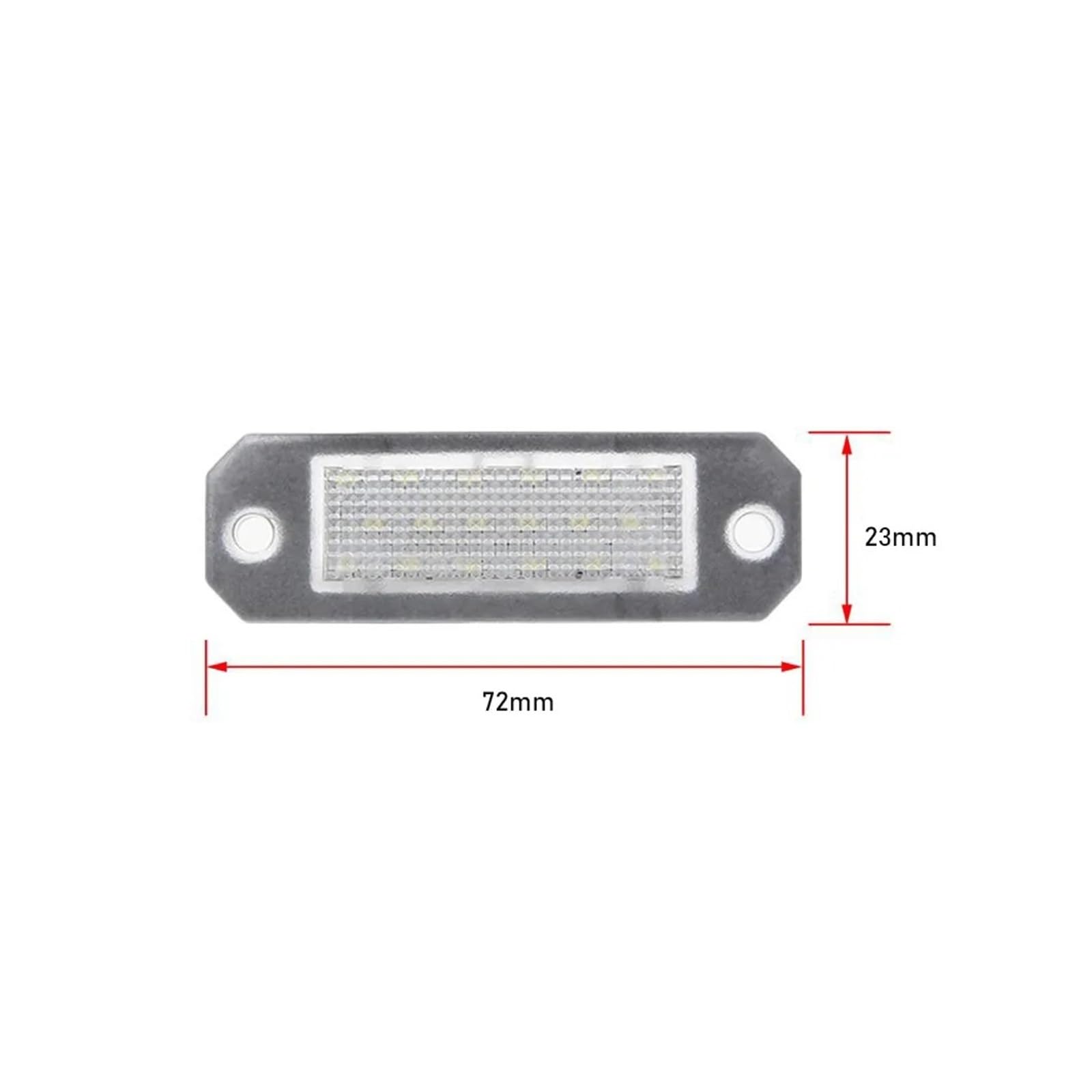 Luci Targa Per VW Transporter T5 2003-2015 T6 Per Caddy 2004-2017 2 Pezzi Senza Errori LED Bianco Luce Targa Lampada