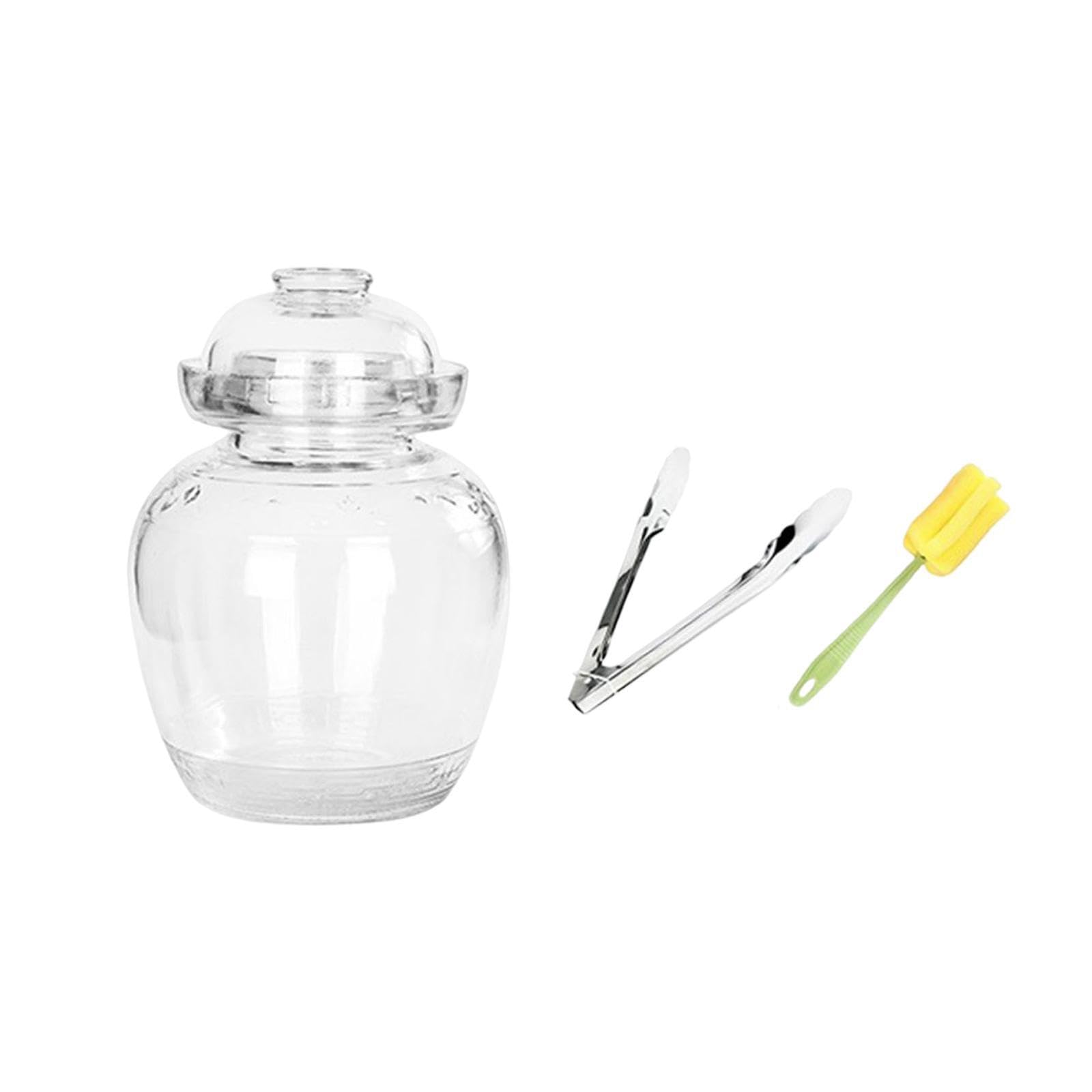 PIXZCSA Durable Household Pickle Jar Clear Food Storage Jars With Clear Lid Maintaining Optimal Storage Conditions For Pickles Food Jars With Lid And for