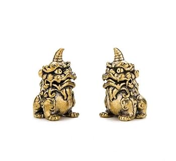 Amazon.co.jp: カイチ 一角 豸 獅子 狛犬 守り神 霊獣 置物 風水