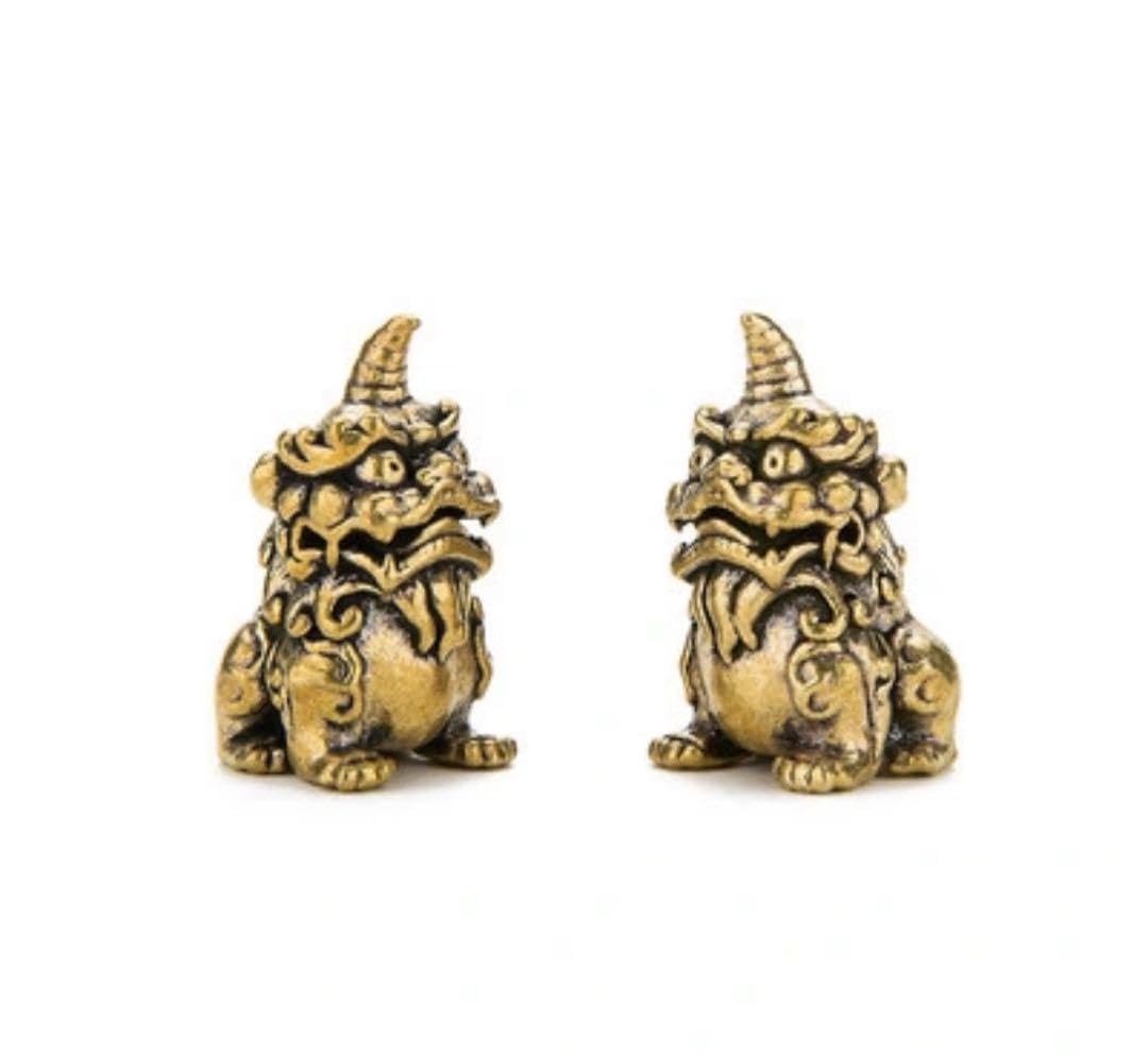 Amazon.co.jp: カイチ 一角 豸 獅子 狛犬 守り神 霊獣 置物 風水