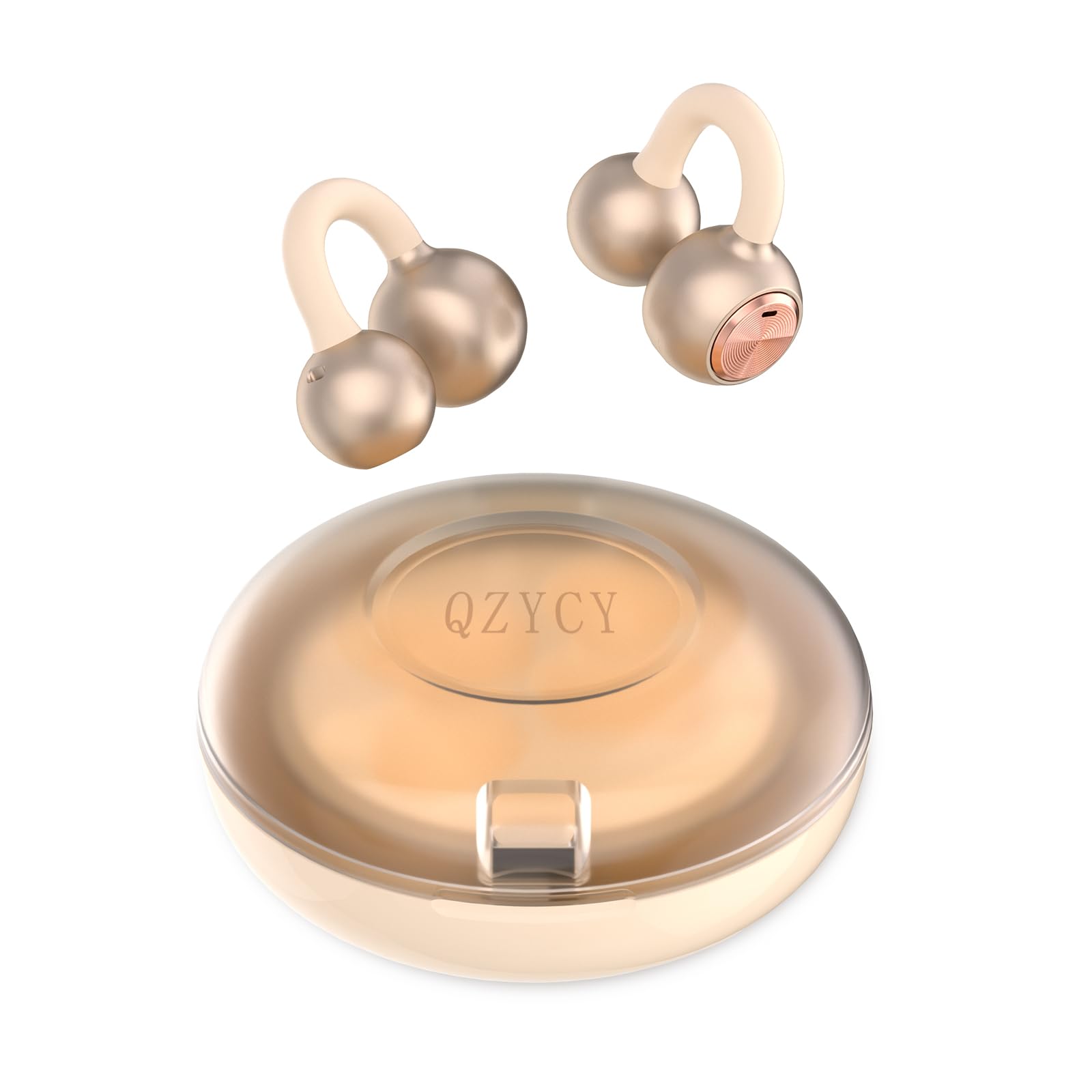 QZYCY Clip On Earbuds Open Ear Headphones