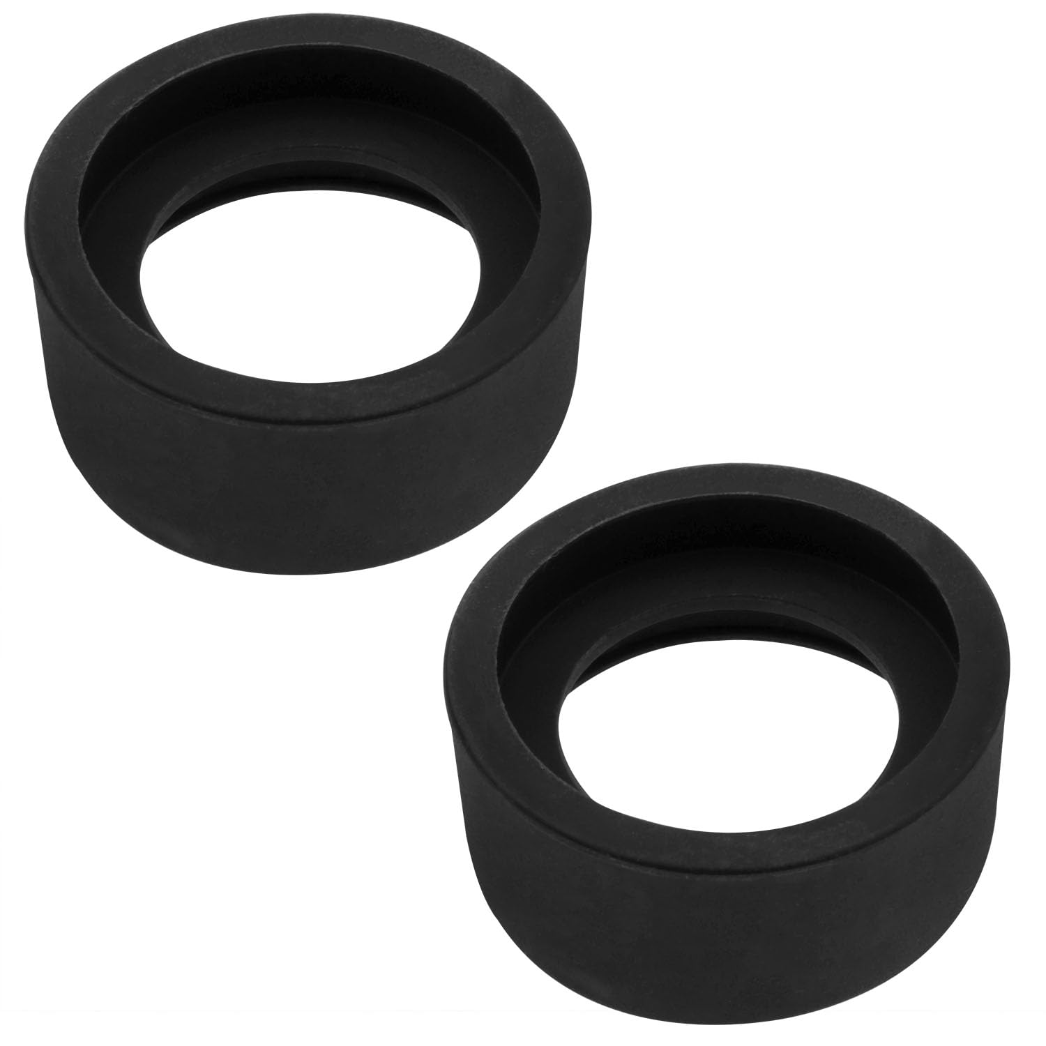Dsjnf Industrial Eyepiece Eye Cup Binocular Eye Cup Soft Rubber Eyepiece Guard Cover for 32-36 mm Stereo Microscopes (Flat Angle) 2pcs