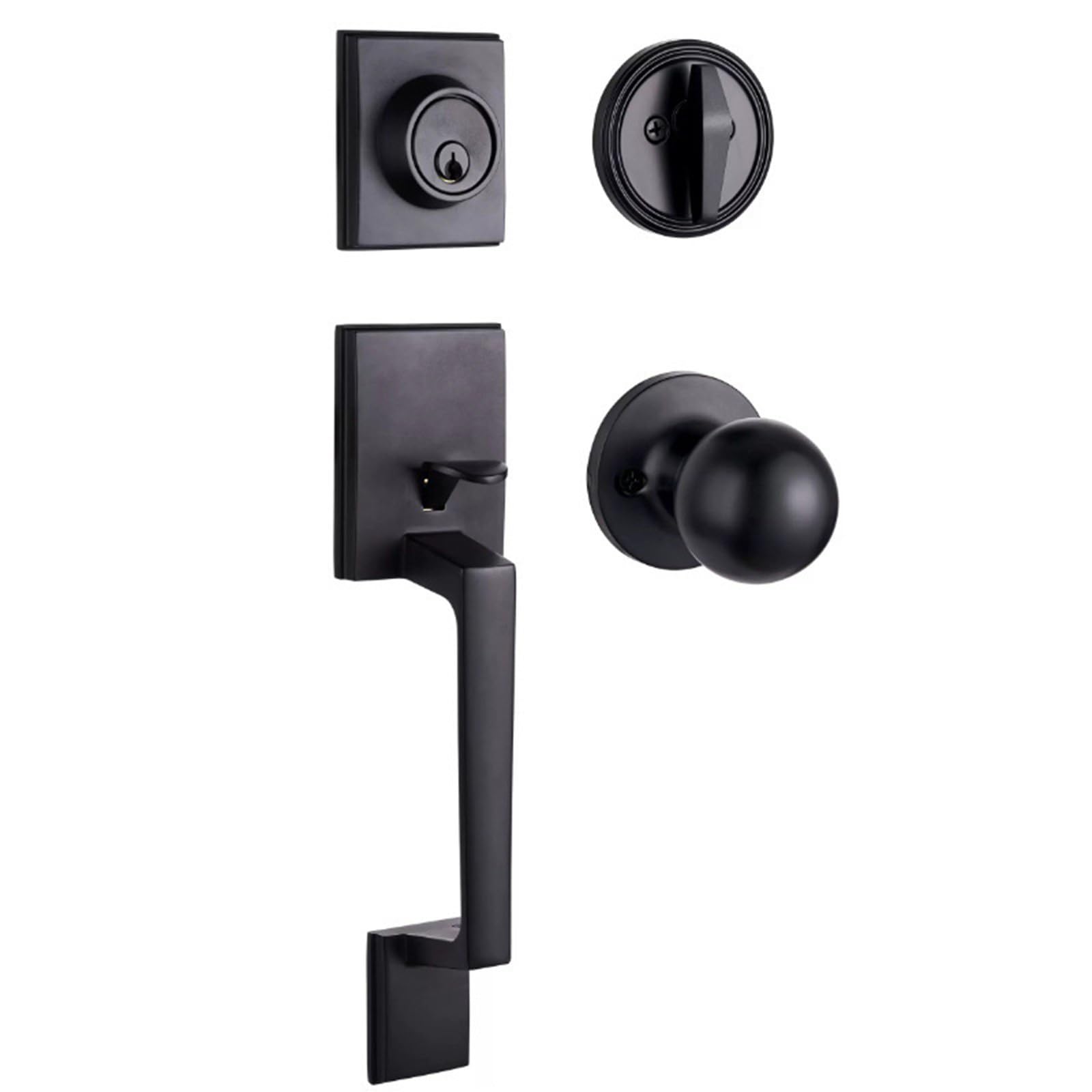LIUZIKUN Modern Metal Alloy Privacy Door Replacement Front Door Set with Doors Knob for Interior Doors Enduring Metal Alloy Exterior Handle