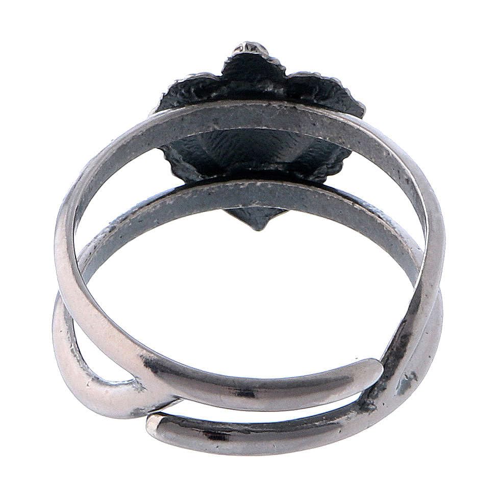 Silver Ring with Votive Heart