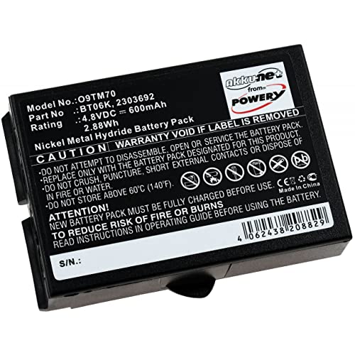 Powery Batería para Mando de Grúa Ikusi TM70/iK2.13B JS3