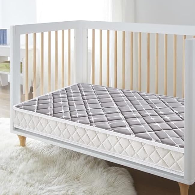 Premium Dual-Sided Baby Crib Mattress and Toddler Mattress - 52 x 27.6 x 5 - Breathable - Firm Soft - Fits Standard Cribs and Toddler Beds