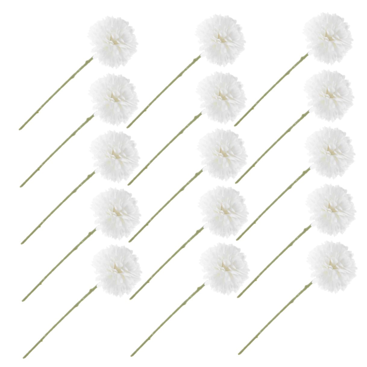 Fleurs artificielles chrysanthème boule x30 pour decoration maison et table de mariage