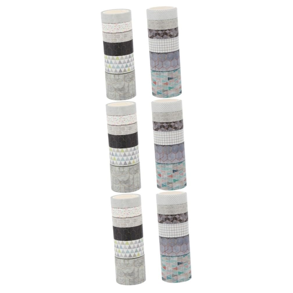 SHINEOFI 36rotoli Washi Tape Adesivo Decorativo Per Scrapbook Materiale Carta Facile Da Strappare Stampa Chiara Vari Modelli Per e Artigianato