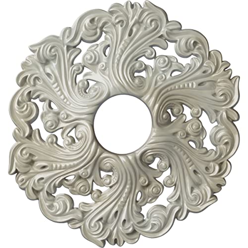 Image of Ekena Millwork CM19ORFBS Orrington Ceiling Medallion, 19 5 /8 OD x 4 3 /4 ID x 1 3 /4 P, Flash Blue
