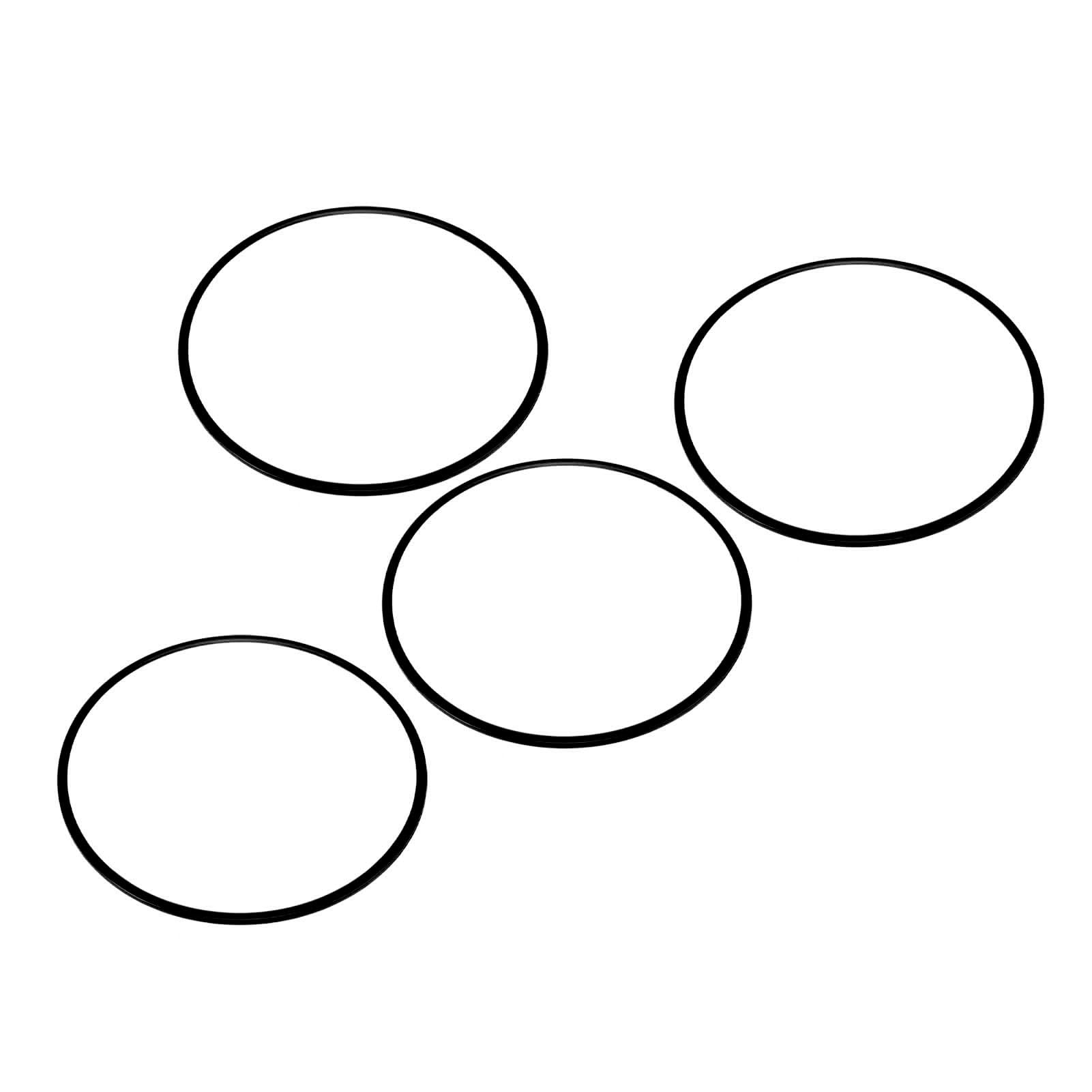 4 Stück 40,6 cm Felgenschutzring Anti-Kratzer Selbstklebend Felgenschutz Zierring für flache Felgenkante Auto (Schwarz)