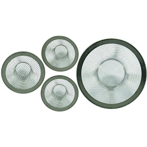 Set 4 piezas coladores para fregadero acero inoxidable