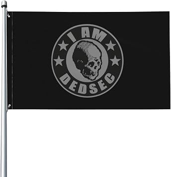 I Am Dedsec Slogan 3x5 Flag - Vivid Color And Fade Proof - Flags Polyester With Grommets 3 X 5 Ft