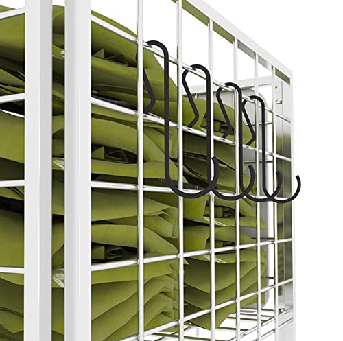 Owosald Black Metal S Hooks For Hanging,Pot Hanger Hooks Available For Finishing Cookware,(4 Inch, Black, 10) #TOP4