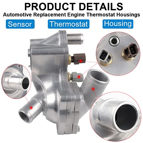 Image of Aluminum Coolant Thermostat Housing Compatible with 1997-2001 Ford Explorer | Compatible with 1998-2001 Mercury Mountaineer 2001 Explorer Sport Trac /Ranger 4.0L V6 Replacement for 902-204 2L2Z8592BA