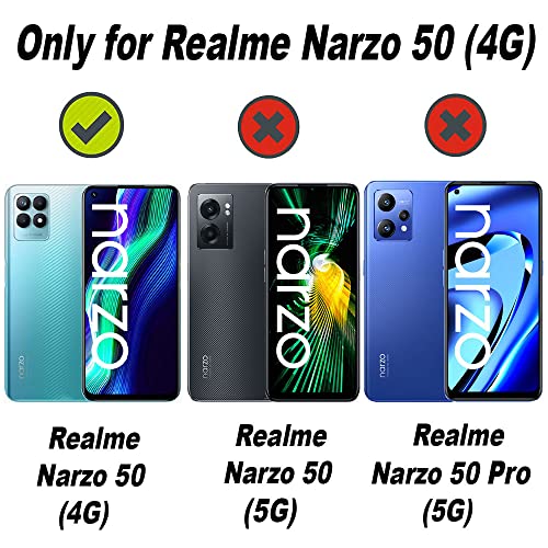 Image of TheGiftKart Translucent Hybrid Back Cover Case for Realme Narzo 50 4G | Smoked Matte Back | 360 Degree Protection | Protective Hard Back Case Cover for Realme Narzo 50 4G (PC & TPU | Black Bumper)