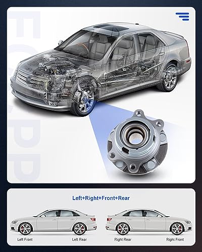 Image of ECCPP 2pcs 513310 Front Wheel Hub Bearing Assembly for Nissan Murano 2003-2007 All Models,Quest 2004-2009 All Models | Models, Quest 2004-2009 All Models