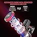 MOOSOO Cordless Vacuum Cleaner 17Kpa Strong Suction 2 in 1 Stick Vacuum Ultra-Quiet Handheld Vacuum with Brushless Motor (White)