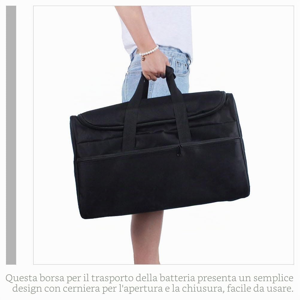 ibasenice Borsa Per Batteria Resistente 20.59X12.99X12.80In Custodia Per Tamburo E Cajon Con Manico Tracolla Regolabile Protezione Imbottita Per Strumenti Musicali E Bacchette