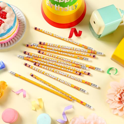 Lápices Tenceur Feliz Cumpleaños Paquete 100 Pcs miniatura 4