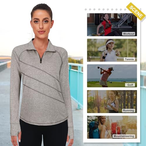 Image of Cucuchy Womens V Neck Golf Polo Shirts Moisture Wicking Sports Workout Tops