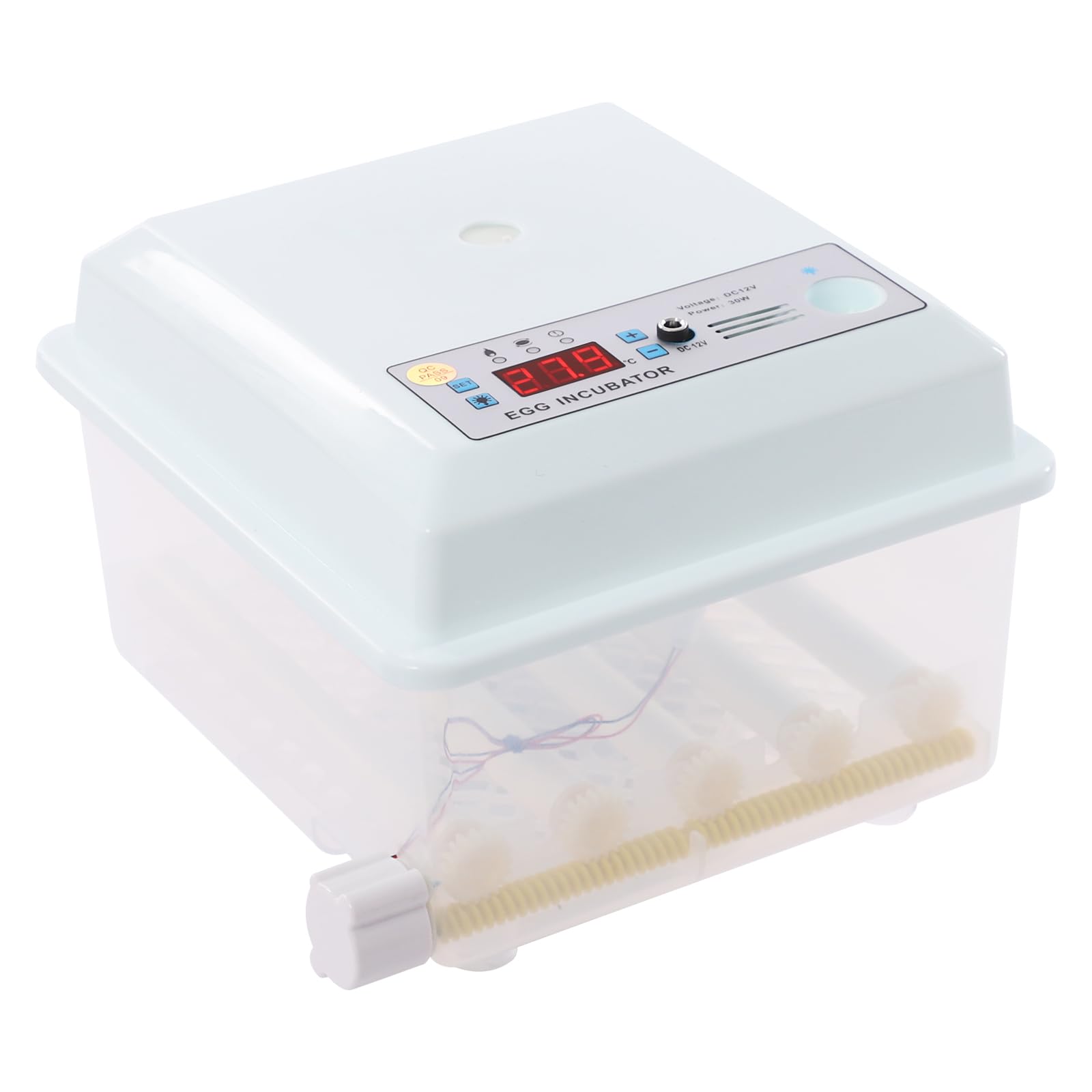 Incubatore automatico completamente automatico, incubatrice automatica per 16 uova, incubatrice pollame, incubatrice a rotazione automatica, incubatrice elettrica con schermo per pollo, anatra, oca