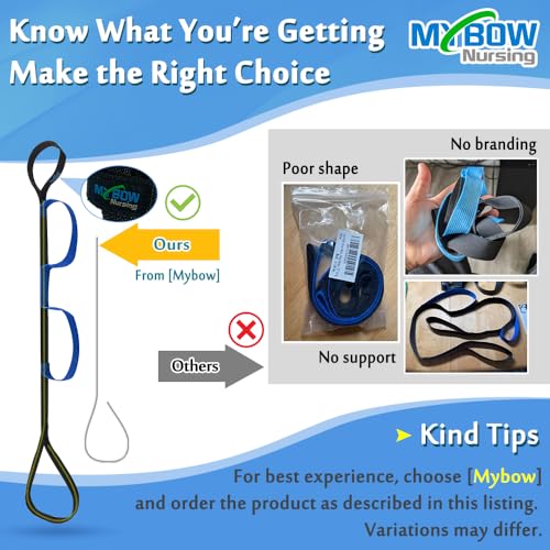 leg lifter strap medical foot lift after surgery for knee hip replacement recovery kit mobility aids physical therapy leg pull strap rigid loop foot lifter thigh portable leg lifting strap - 3734 long