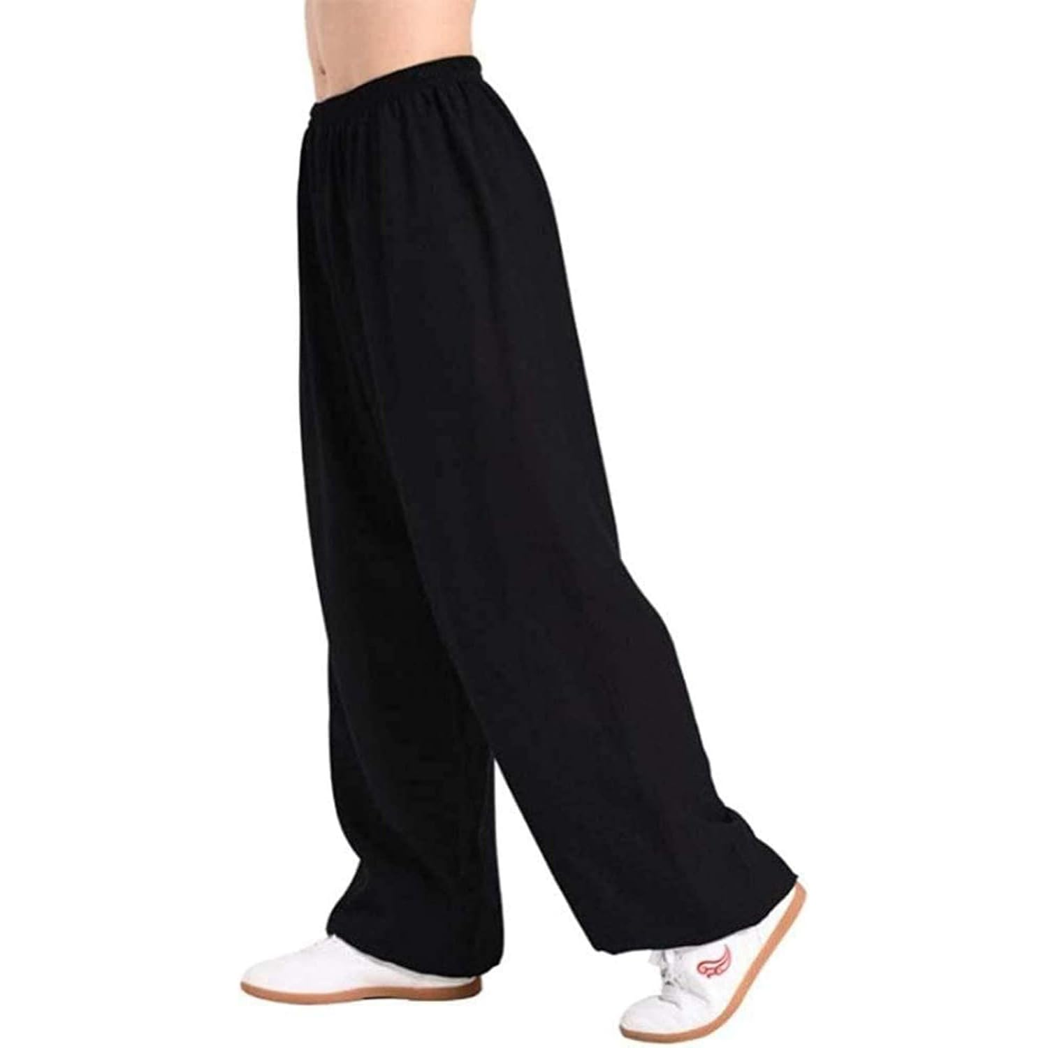 IQOAIJ Tai Chi Pants Men Women Martial Arts Pants Kung Fu Pants Lantern Pants Jogging Pants,01,M