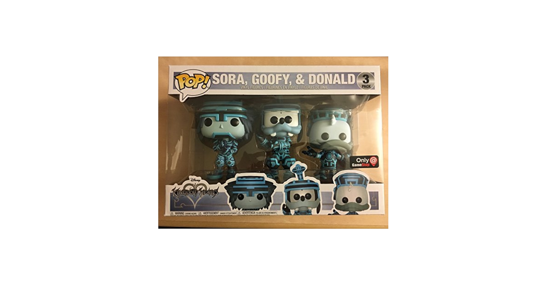 Amazon.com: Pop! Disney Kingdom Hearts Sora, Goofy, & Donald