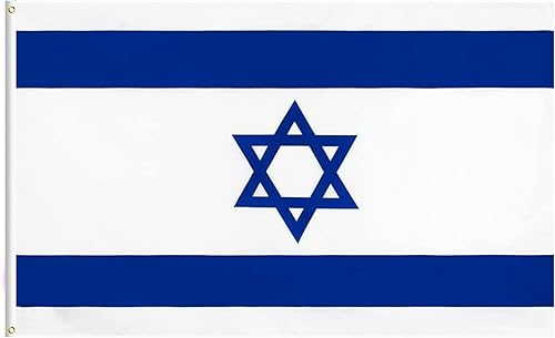 Miniatura 1 de Bandera de Estados Unidos e Israel, bandera de la amistad israelí estadounidense de 2 x 3 pies, banderas israelíes de colores vivos y ojales de