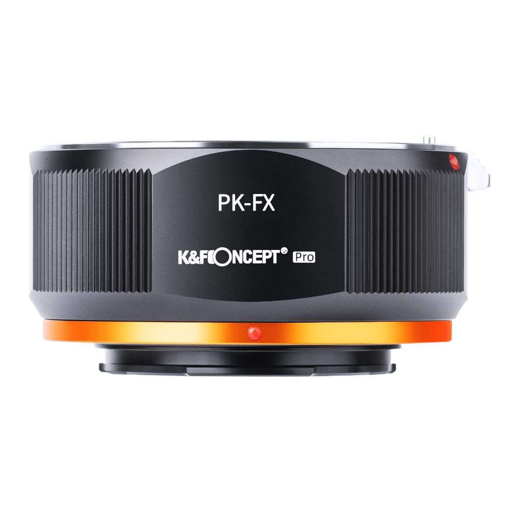 K&F CONCEPT Adaptador de Objetivo P/K-FX,Anillo Adaptador de Cámara Lente Compatible con Objetivos Pentax PK/K Mount a Cuerpo de Cámara Cámara Fujifilm Fuji X-Serie